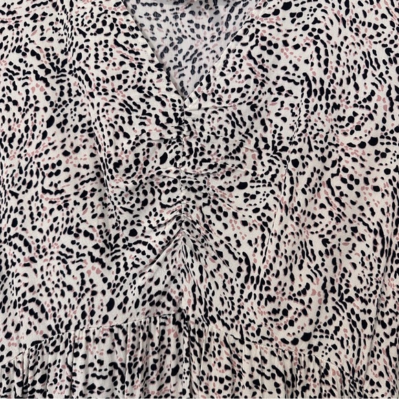 Ba&sh Patterned Midi V- Neck Dress Size Large Women’s - Picture 9 of 15